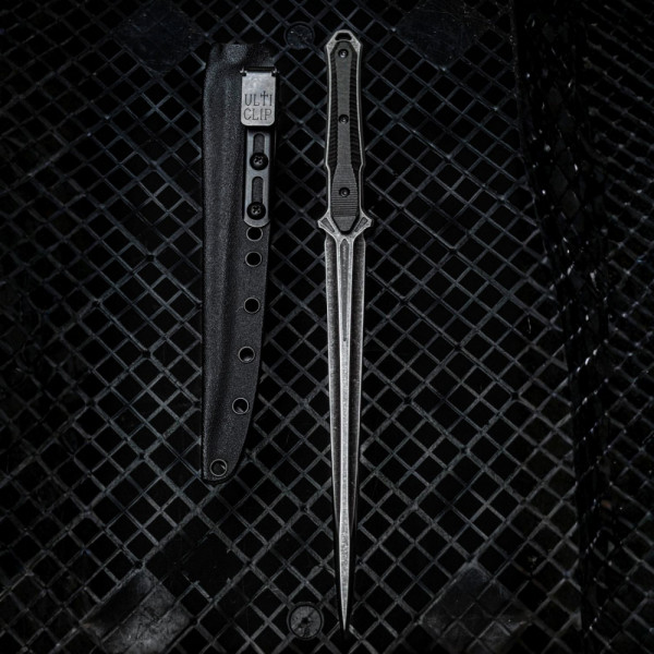 HavocWorks HN series BLACK DAGGER тактически нож- дага, стомана 440C, алуминиева дръжка
